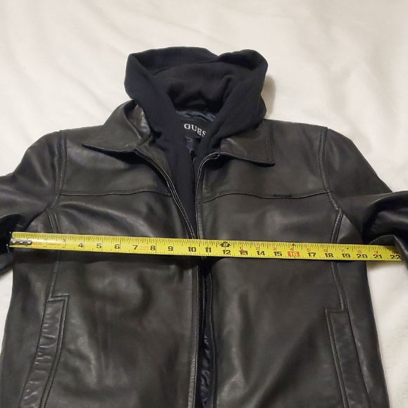 Guess Black Genuine Leather Outerwear - Picture 6 of 13